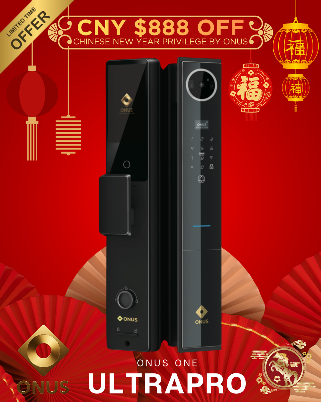 ONUS ONE ULTRA PRO: Flagship Smart Door Lock