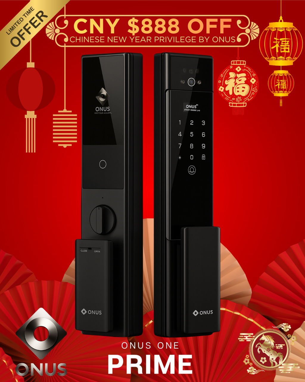 Onus One Prime: Smart Door Lock