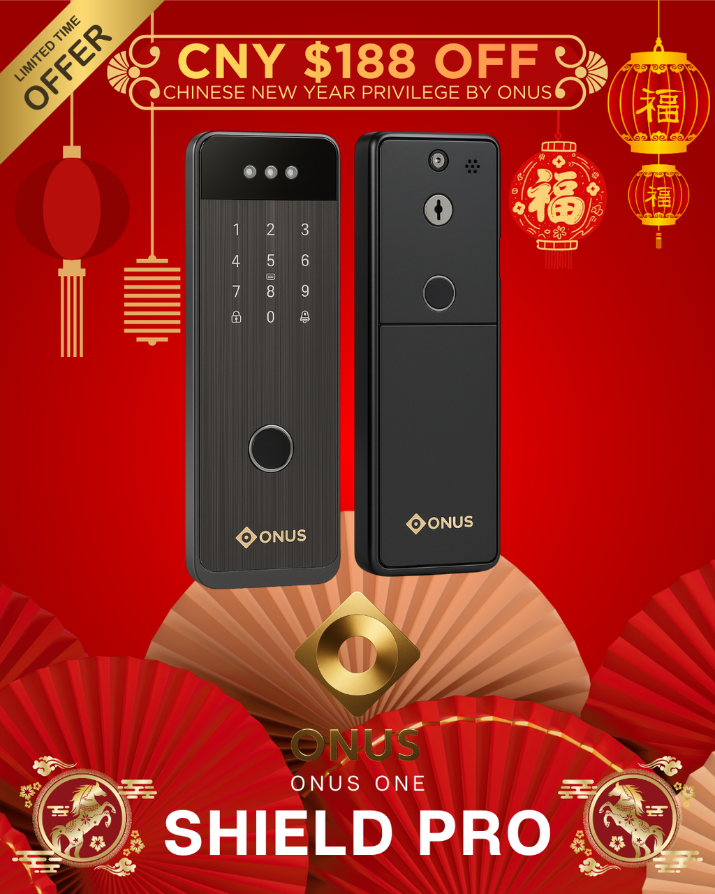 ONUS ONE SHIELD PRO: Smart Gate Lock