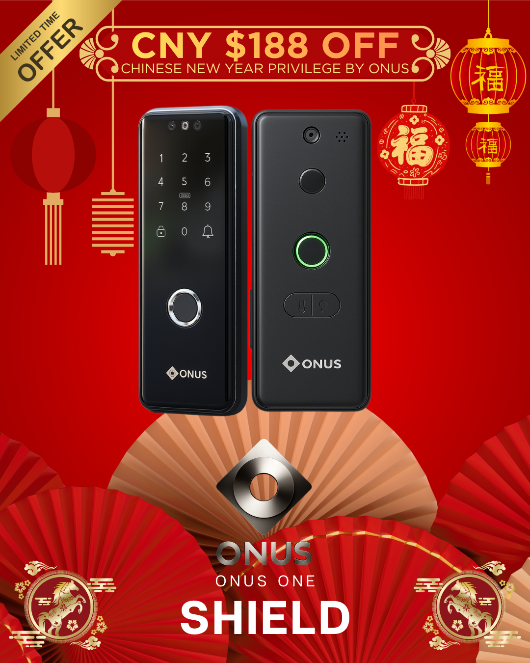 Onus One Shield : Smart Gate Lock